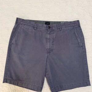 J. Crew Gray Flat Front Shorts Casual Style sz. 38 / inseam 9”